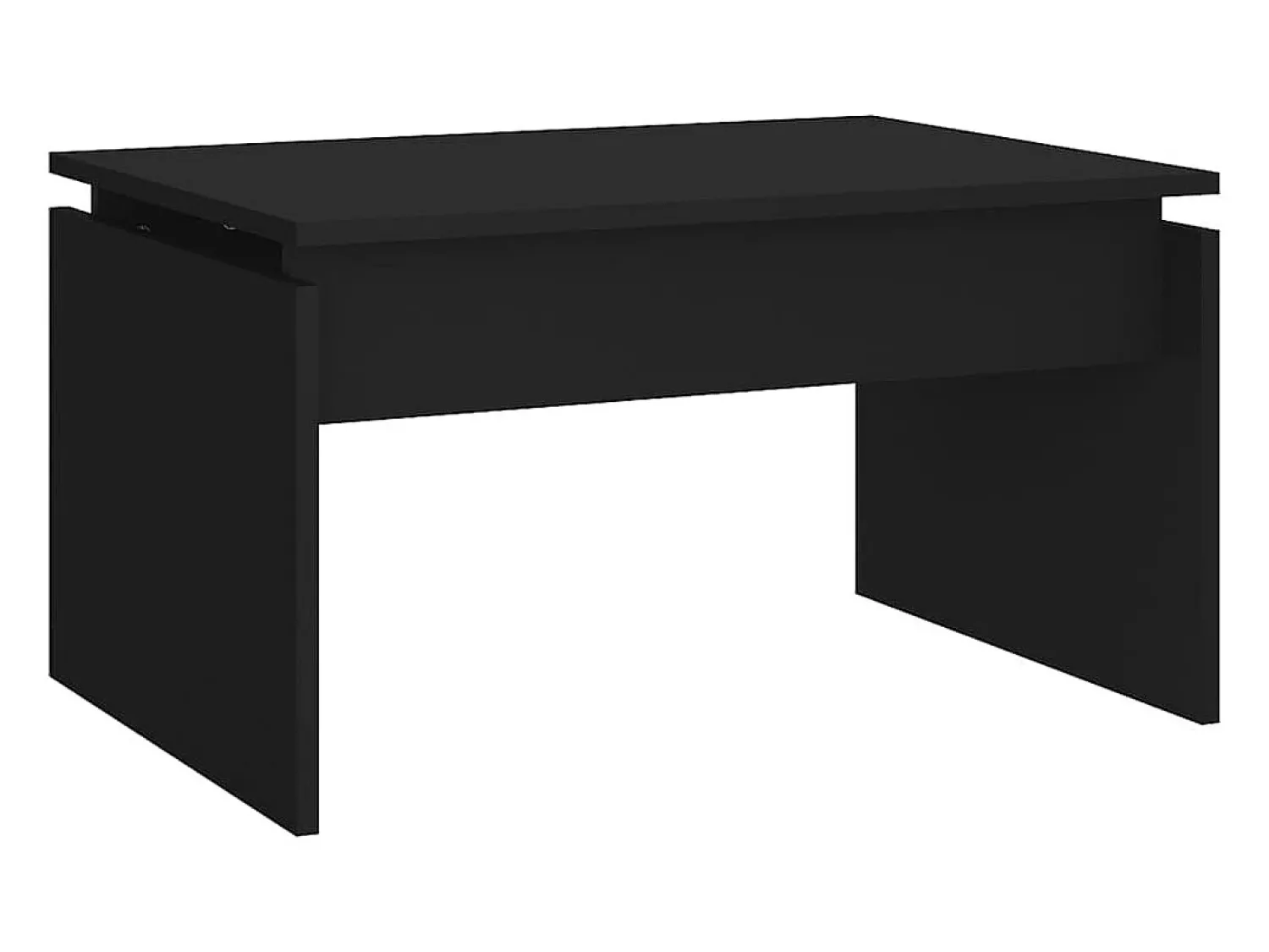 Mesa De Centro|vidaxl Mesa de centro 68x50x38 cm derivados de madeira Preto