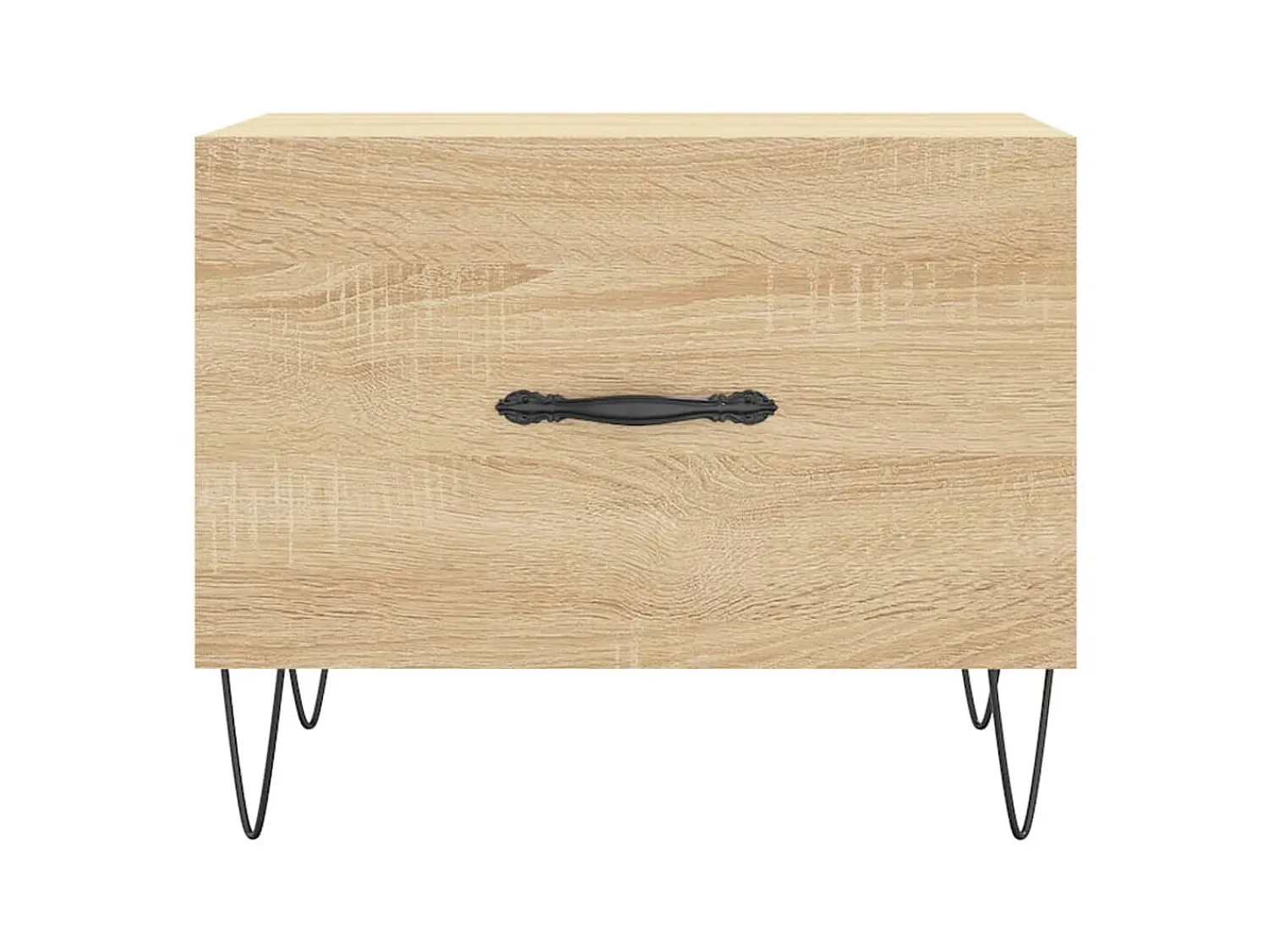 Mesa De Centro| Mesa de centro 50x50x40 cm derivados de madeira carvalho sonoma PT380903 Castanho