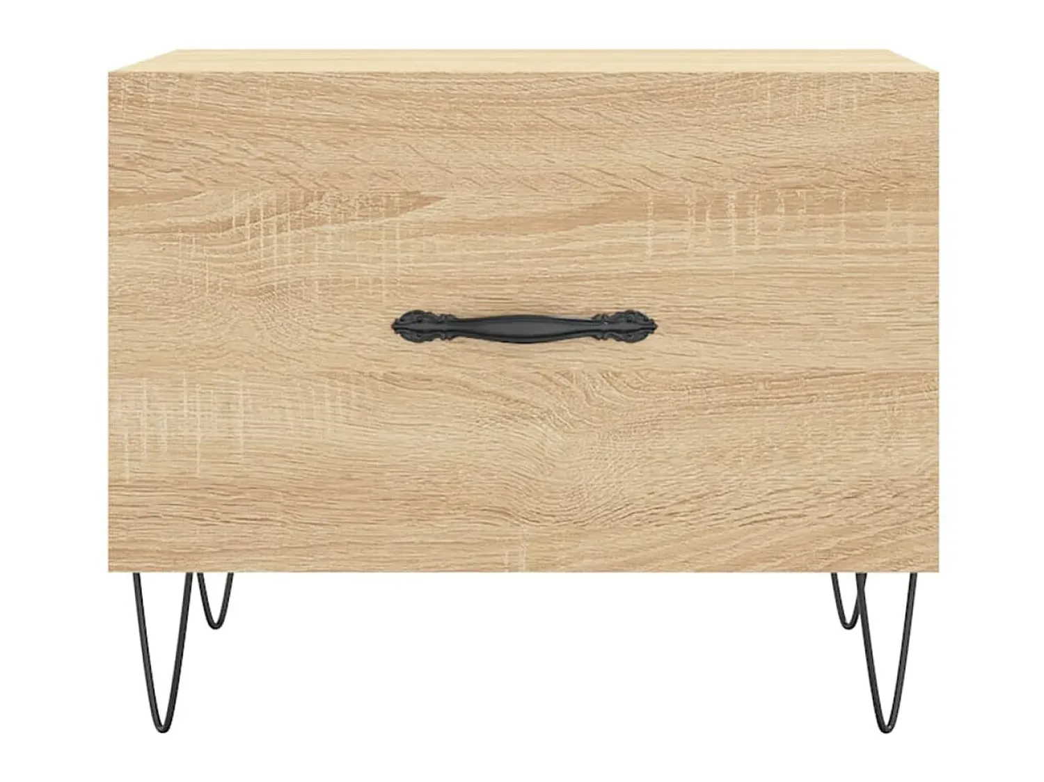 Mesa De Centro| Mesa de centro 50x50x40 cm derivados de madeira carvalho sonoma PT380903 Castanho