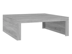 Sale vidaxl Mesa de centro 100x100x35 cm derivados de madeira cinza sonoma Cinzento