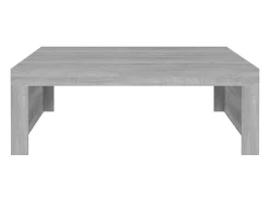 Sale vidaxl Mesa de centro 100x100x35 cm derivados de madeira cinza sonoma Cinzento