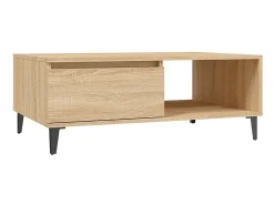 New Mesa de centro 90x60x35 cm derivados de madeira carvalho sonoma PT915098 Castanho