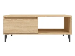 New Mesa de centro 90x60x35 cm derivados de madeira carvalho sonoma PT915098 Castanho
