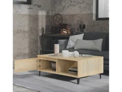 New Mesa de centro 90x60x35 cm derivados de madeira carvalho sonoma PT915098 Castanho
