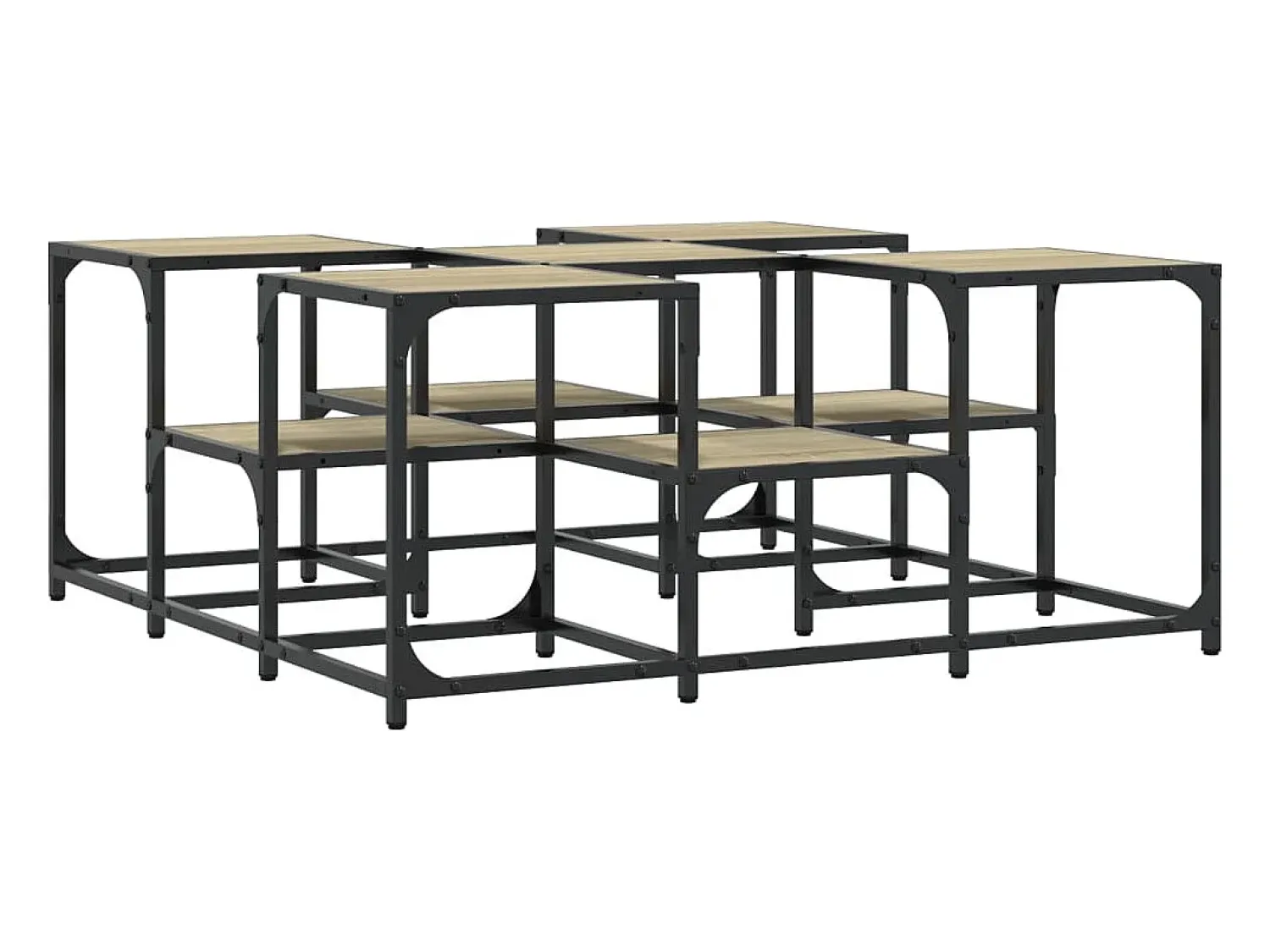Best vidaxl Mesa de centro 91x91x40 cm derivados de madeira carvalho sonoma Natural claro