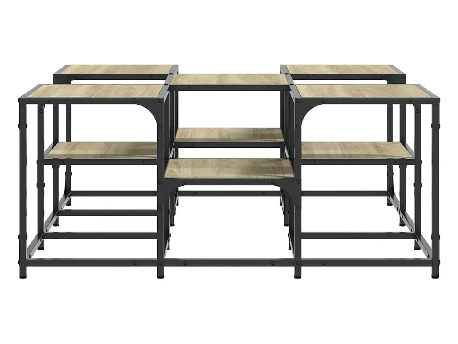 Best vidaxl Mesa de centro 91x91x40 cm derivados de madeira carvalho sonoma Natural claro