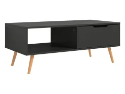 Mesa De Centro| Mesa de centro 100x49,5x43 cm derivados de madeira cinza PT631593 Cinzento