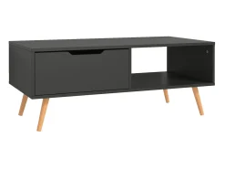 Mesa De Centro| Mesa de centro 100x49,5x43 cm derivados de madeira cinza PT631593 Cinzento