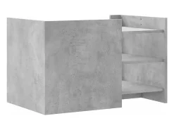 Mesa De Centro*vidaxl Mesa de centro 80x50x50 cm derivados de madeira cinza cimento Cinzento