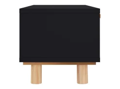 Mesa De Centro|vidaxl Mesa de centro 80x40x30 cm derivados madeira pinho maciço Preto