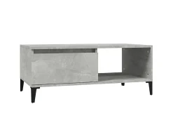 Mesa De Centro* Mesa de centro 90x50x36,5 cm derivados madeira cimento PT886601 Cinzento