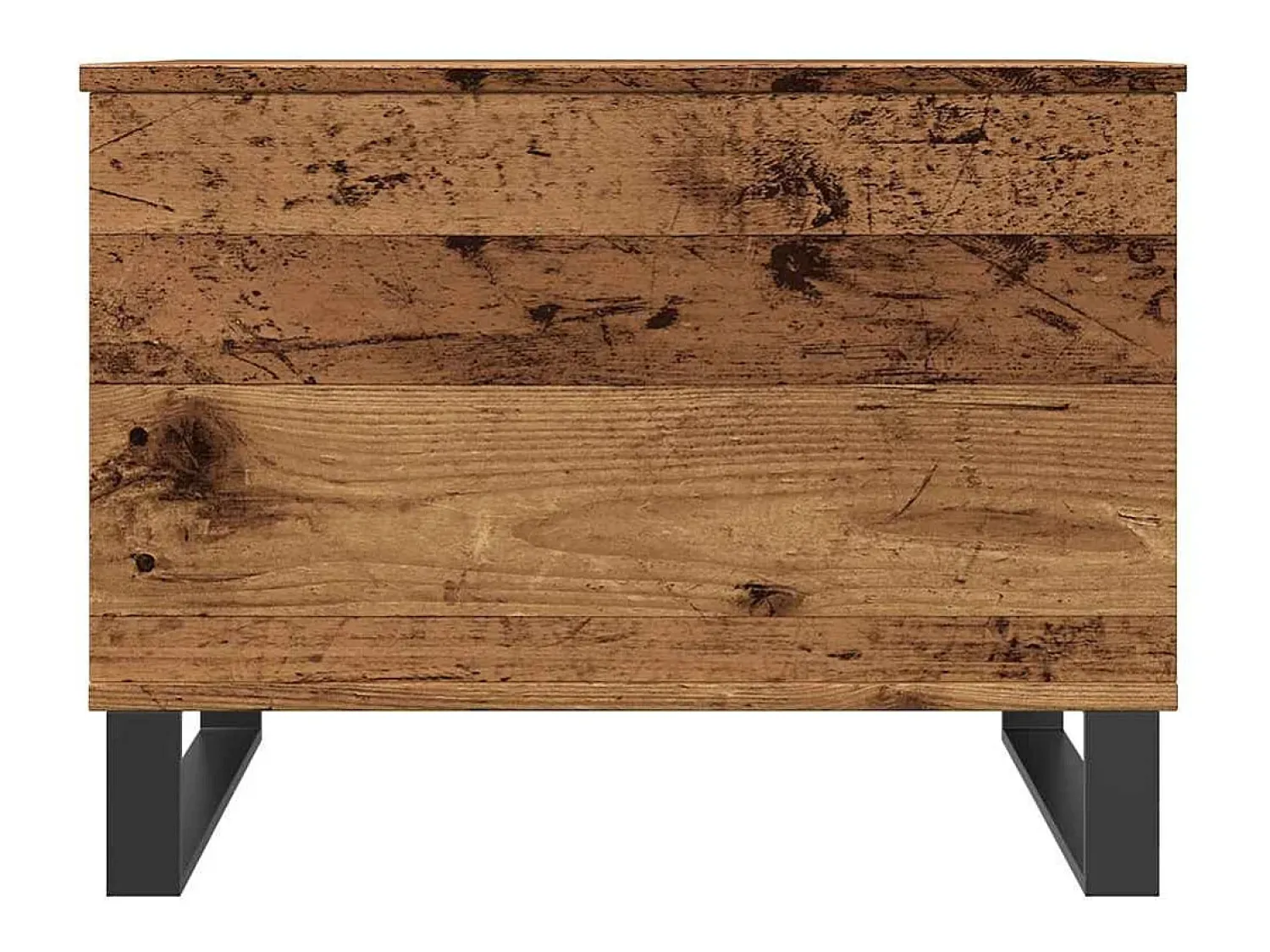 vidaxl Mesa de centro 60x44,5x45 cm derivados de madeira madeira velha^ Mesa De Centro