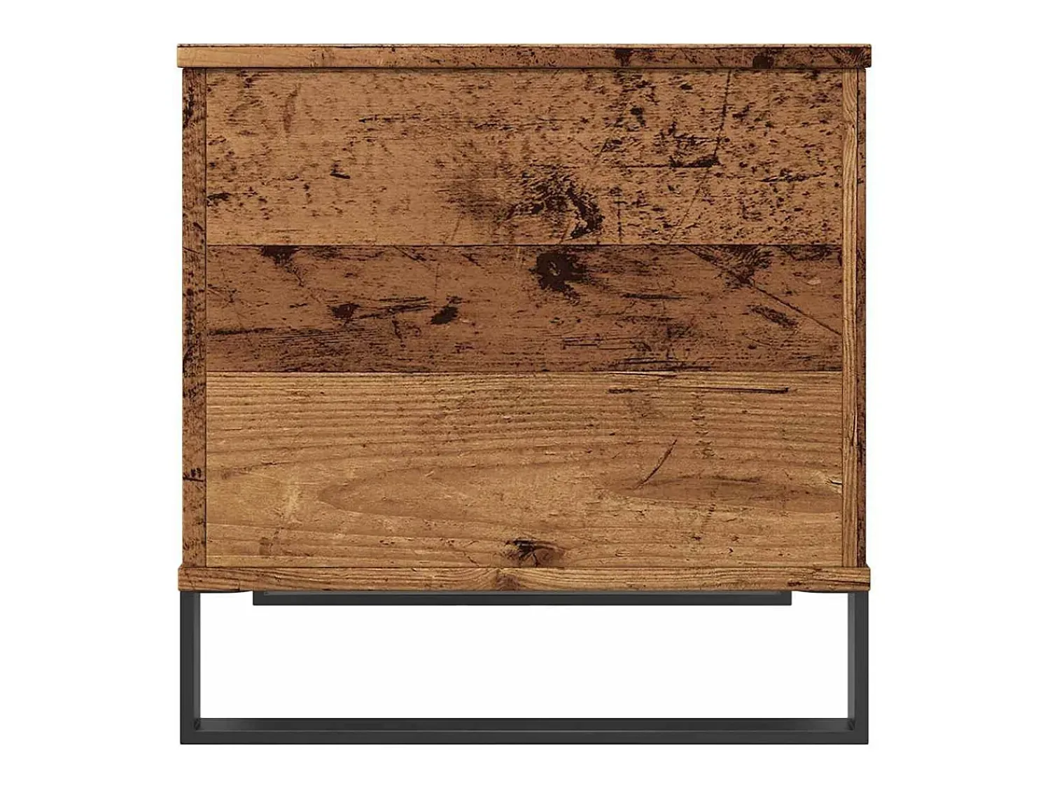 vidaxl Mesa de centro 60x44,5x45 cm derivados de madeira madeira velha^ Mesa De Centro