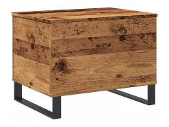 vidaxl Mesa de centro 60x44,5x45 cm derivados de madeira madeira velha^ Mesa De Centro