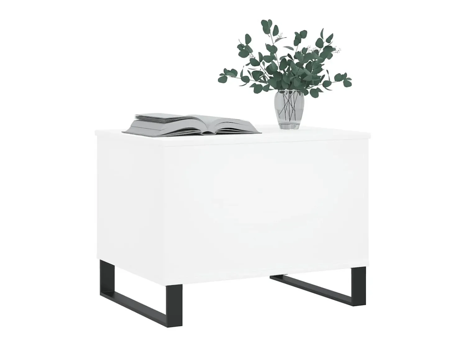 New Mesa de centro 60x44,5x45 cm derivados de madeira PT642221 Branco