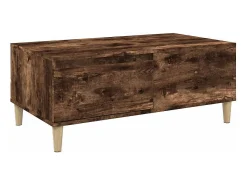 Mesa De Centro|vidaxl Mesa de centro 90x50x36,5 cm derivados madeira carvalho fumado Natural claro