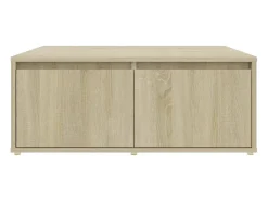 Mesa De Centro*vidaxl Mesa de centro 80x80x31 cm derivados de madeira carvalho sonoma Natural claro