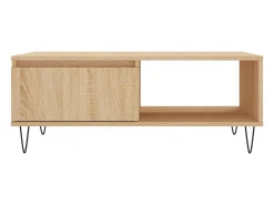 Discount vidaxl Mesa de centro 90x60x35 cm derivados de madeira carvalho sonoma Natural claro