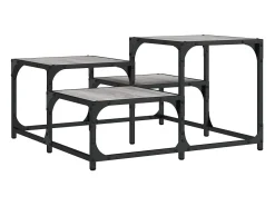 Mesa De Centro|vidaxl Mesa de centro 68x68x40 cm derivados de madeira sonoma Cinzento