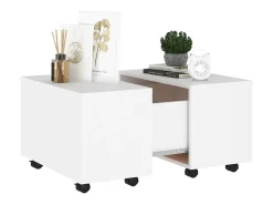 Mesa De Centro|vidaxl Mesa de centro 60x60x38 cm derivados de madeira Branco