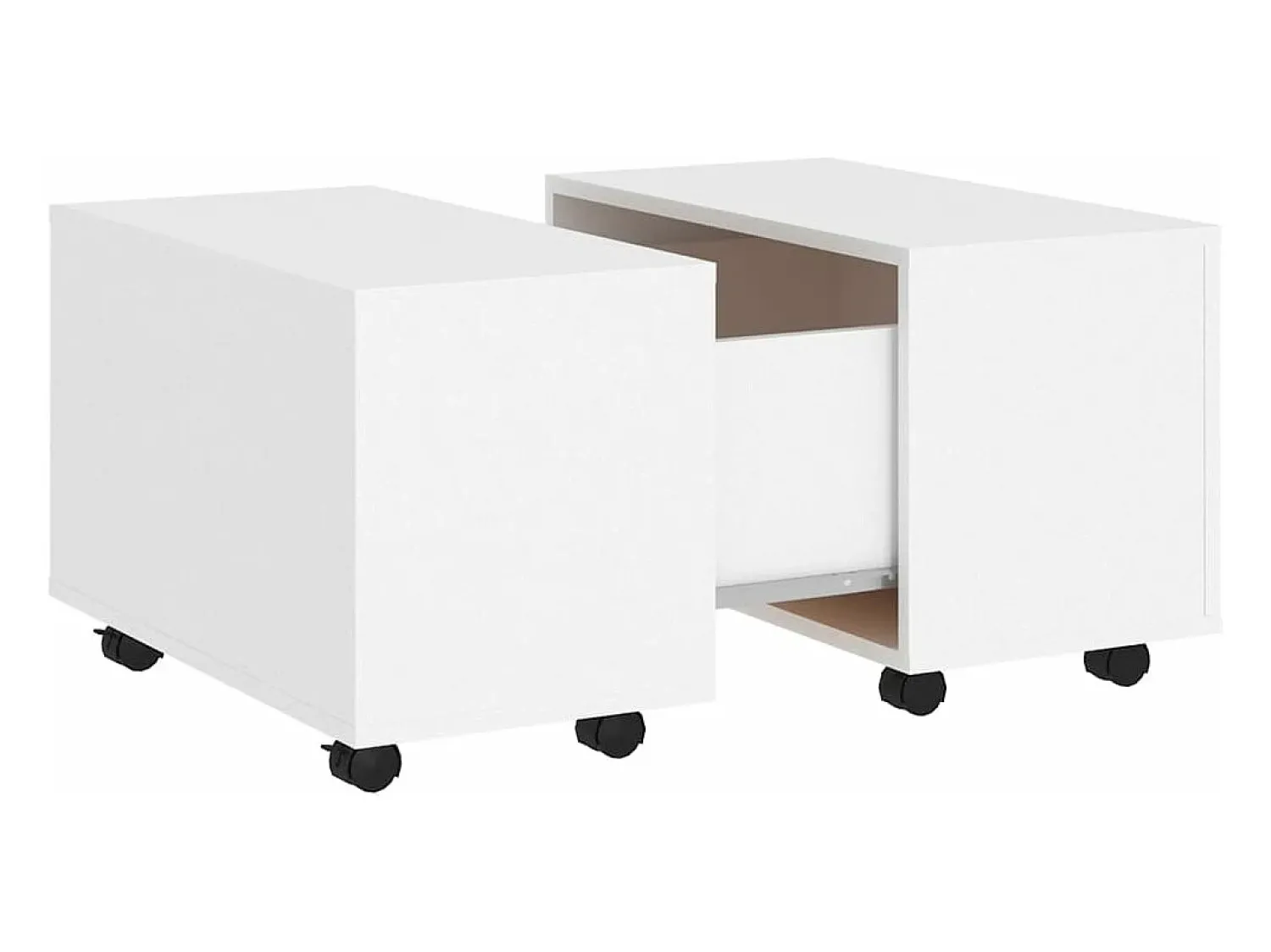 Mesa De Centro|vidaxl Mesa de centro 60x60x38 cm derivados de madeira Branco
