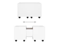 Mesa De Centro|vidaxl Mesa de centro 60x60x38 cm derivados de madeira Branco