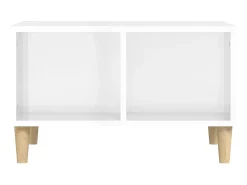 Mesa De Centro* Mesa de centro 60x50x36,5 cm derivados madeira brilhante PT832251 Branco