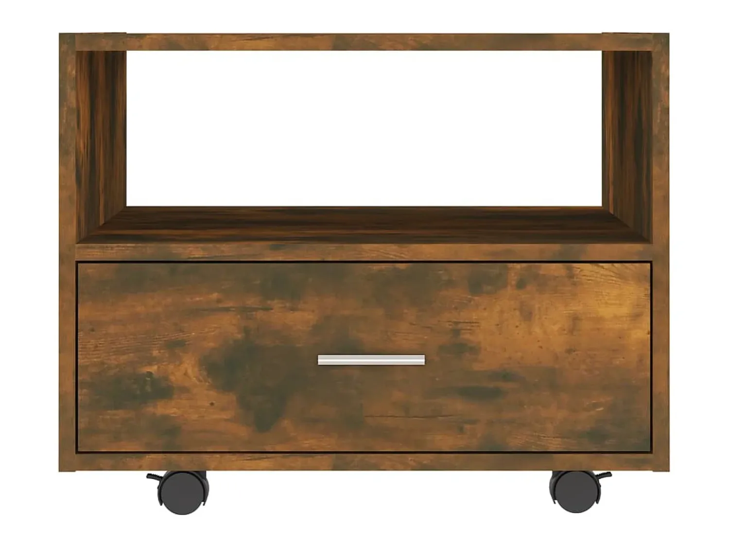 New Mesa de centro 55x55x40 cm derivados de madeira carvalho fumado PT647202 Castanho