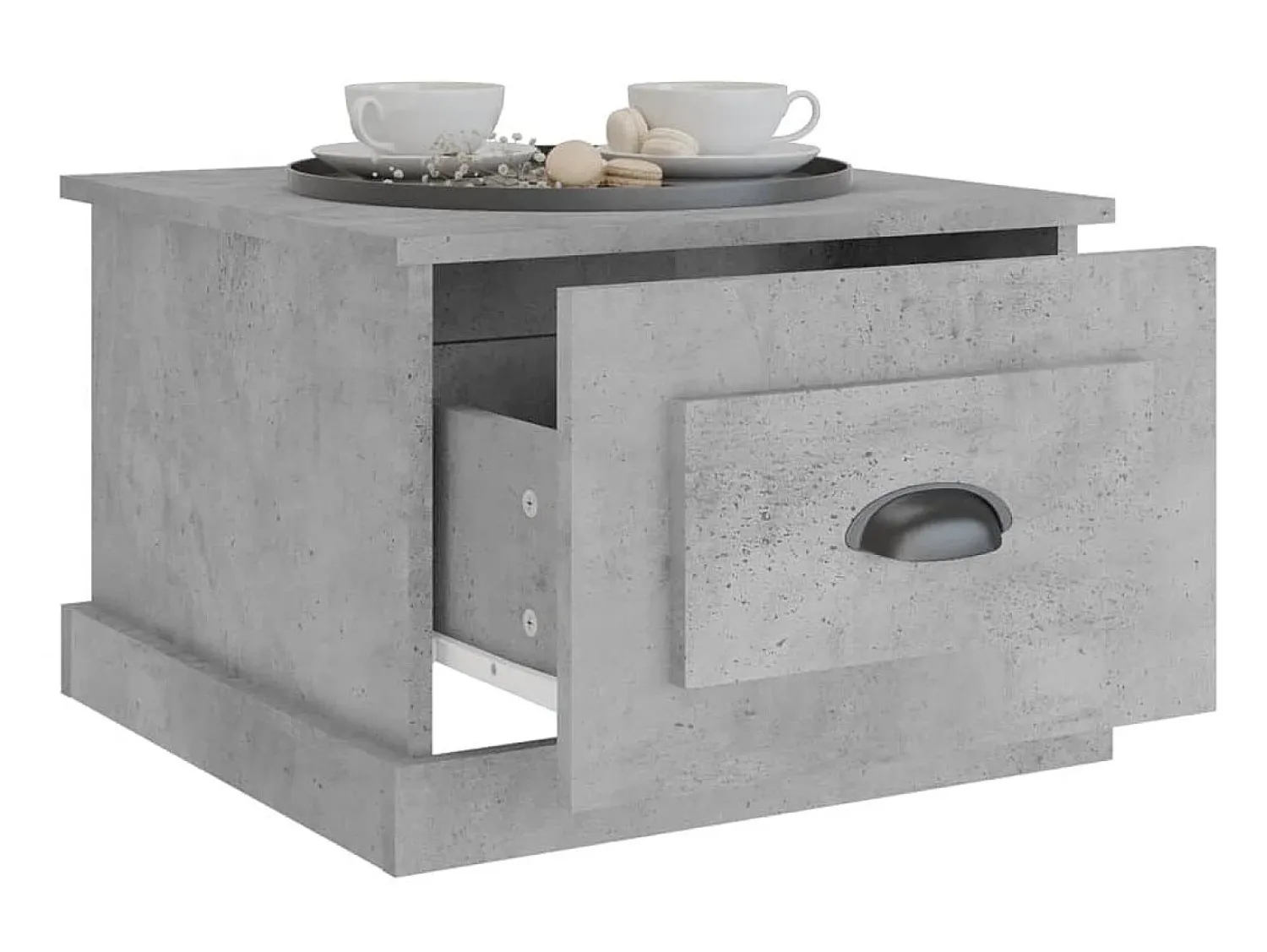 Mesa de centro 50x50x35 cm derivados de madeira sonoma PT803037^ Mesa De Apoio
