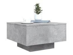 Mesa de centro 55x55x31 cm derivados de madeira cinza-cimento PT126455^ Mesa De Centro