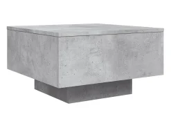 Mesa de centro 55x55x31 cm derivados de madeira cinza-cimento PT126455^ Mesa De Centro