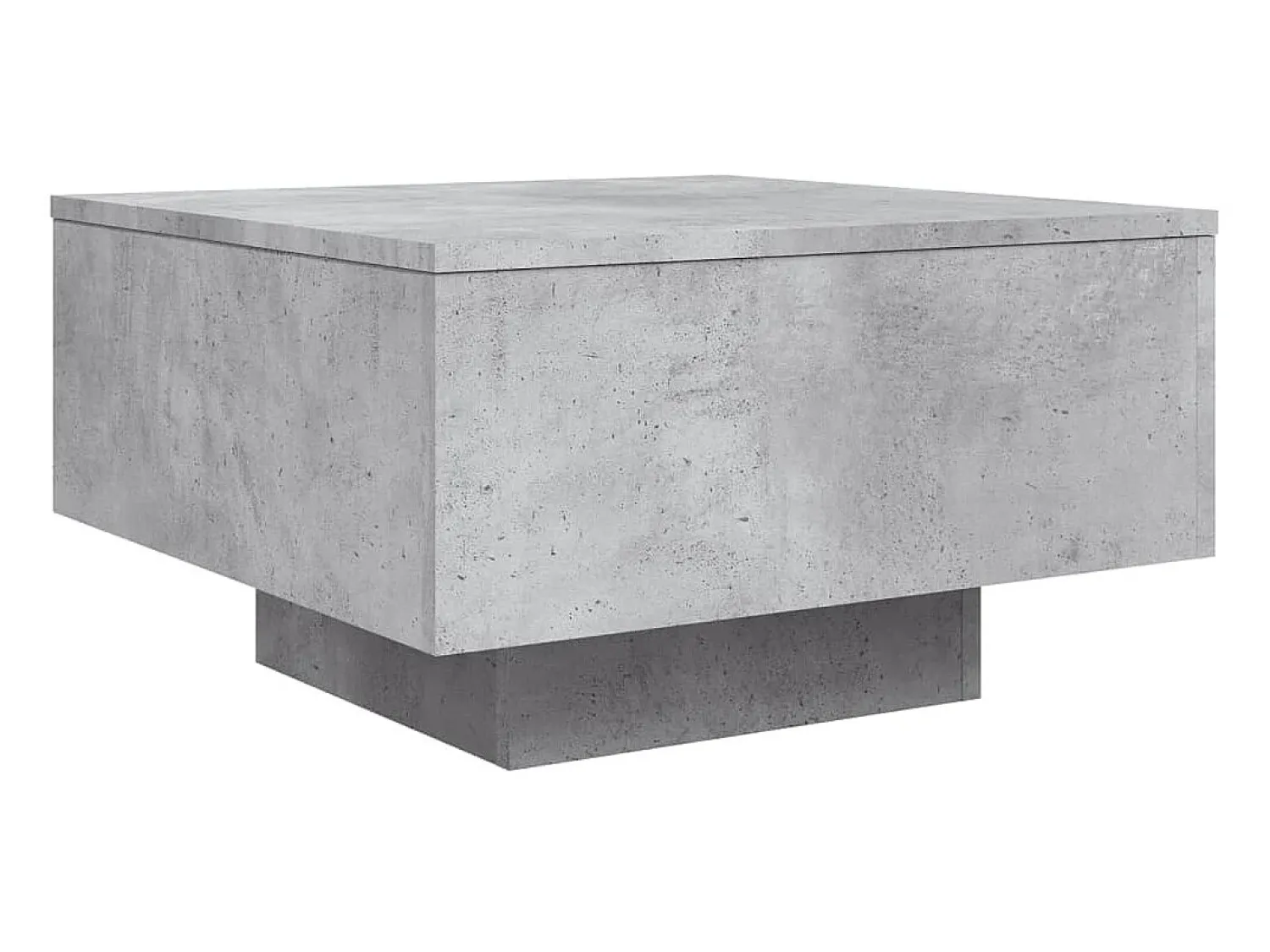 Mesa de centro 55x55x31 cm derivados de madeira cinza-cimento PT126455^ Mesa De Centro