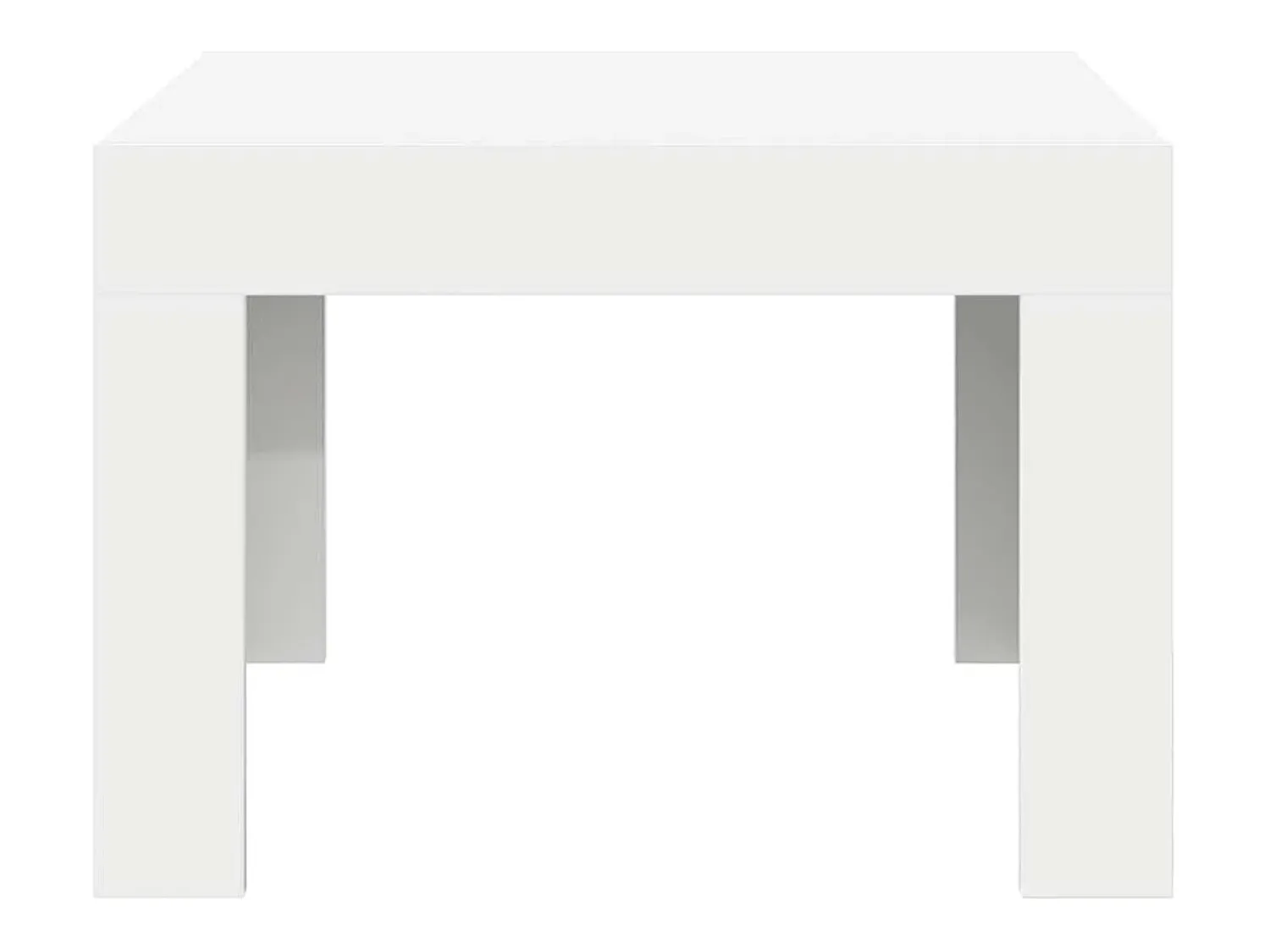 New vidaxl Mesa de centro 50x50x35 cm derivados madeira Branco