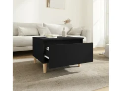 Mesa De Centro| Mesa de centro 50x46x35 cm derivados de madeira PT559269 Preto
