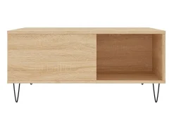 Mesa De Centro* Mesa de centro 80x80x36,5 cm derivados madeira carvalho sonoma PT354438 Castanho