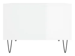 Mesa De Centro* Mesa de centro 60x50x36,5 cm derivados madeira brilhante PT101206 Branco