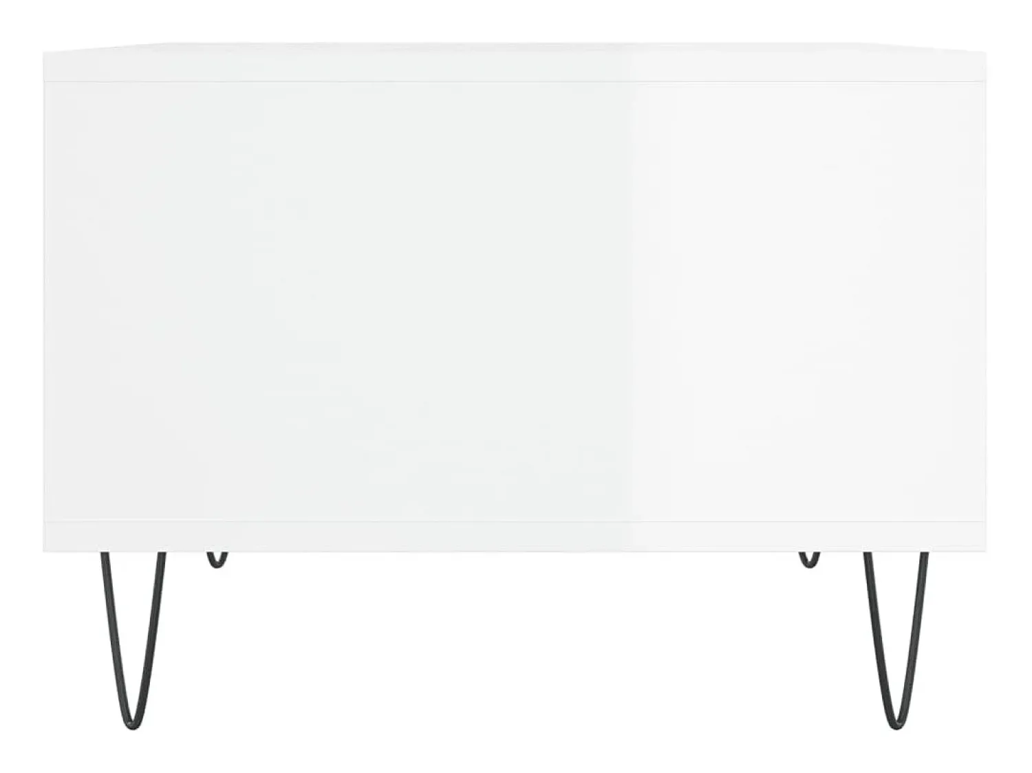 Mesa De Centro* Mesa de centro 60x50x36,5 cm derivados madeira brilhante PT101206 Branco