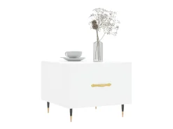 Mesa De Centro| Mesa de centro 50x50x40 cm derivados de madeira PT271809 Branco