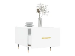 Mesa De Centro| Mesa de centro 50x50x40 cm derivados de madeira PT271809 Branco