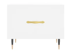 Mesa De Centro| Mesa de centro 50x50x40 cm derivados de madeira PT271809 Branco
