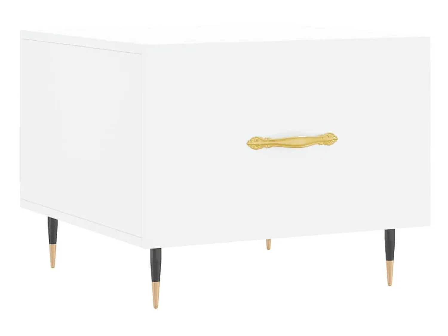 Mesa De Centro| Mesa de centro 50x50x40 cm derivados de madeira PT271809 Branco