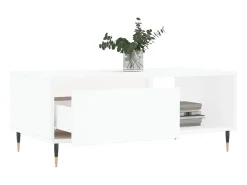 New Mesa de centro 90x50x36,5 cm derivados de madeira PT928813 Branco