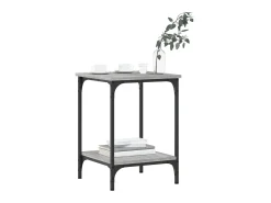 Mesa De Centro| Mesa de centro 40x40x55 cm derivados de madeira sonoma PT619753 Cinzento