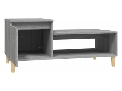 Discount vidaxl Mesa de centro 100x50x45 cm derivados madeira sonoma Cinzento