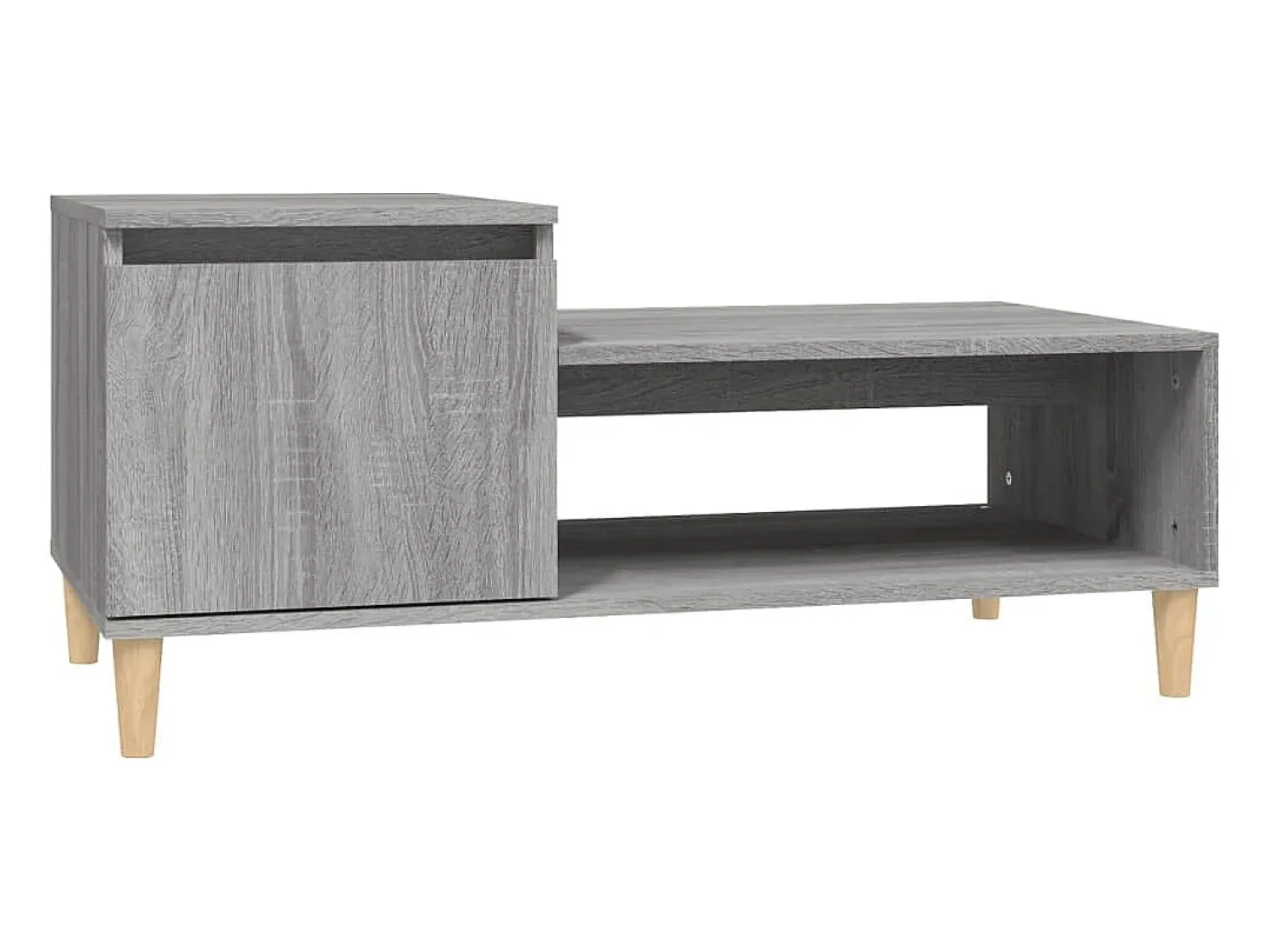 Discount vidaxl Mesa de centro 100x50x45 cm derivados madeira sonoma Cinzento