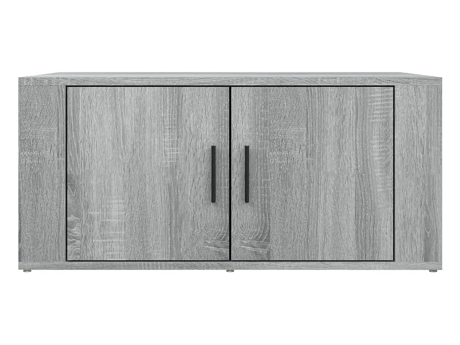 Discount Mesa de centro 80x50x36 cm derivados de madeira cinza sonoma PT567972 Cinzento