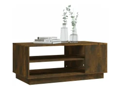 Mesa De Centro*vidaxl Mesa de centro 102x55x43 cm derivados madeira carvalho fumado Natural claro