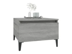 Mesa De Centro| Mesa de centro 50x46x35 cm derivados de madeira sonoma PT987254 Cinzento