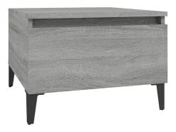 Mesa De Centro| Mesa de centro 50x46x35 cm derivados de madeira sonoma PT987254 Cinzento