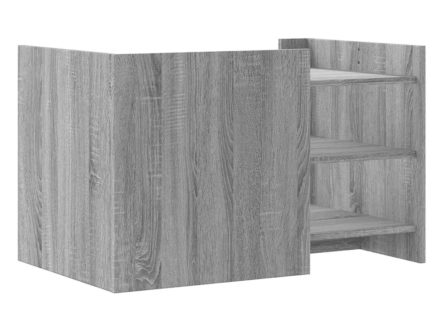Mesa De Centro*vidaxl Mesa de centro 80x50x50 cm derivados de madeira sonoma Cinzento